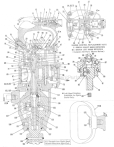 Page A Diagram and Parts List for CP0610 T018044 Chicago Pneumatic Wrench